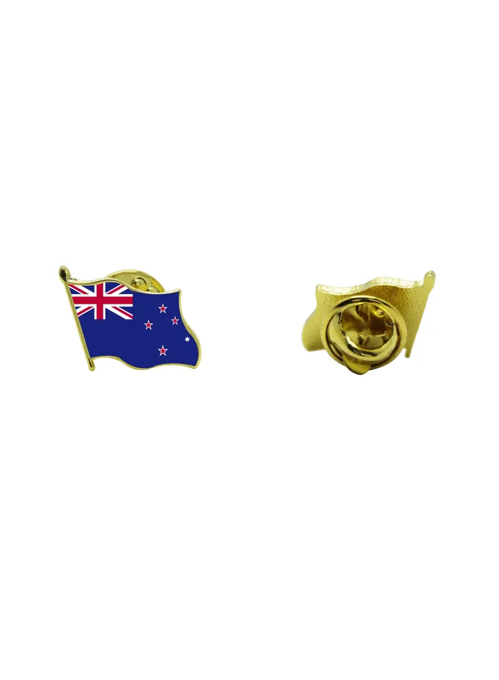 New Zealand National Flag Lapel Pins and Brooch Badge to show your patriotism for New Zealand (Flag Badge)