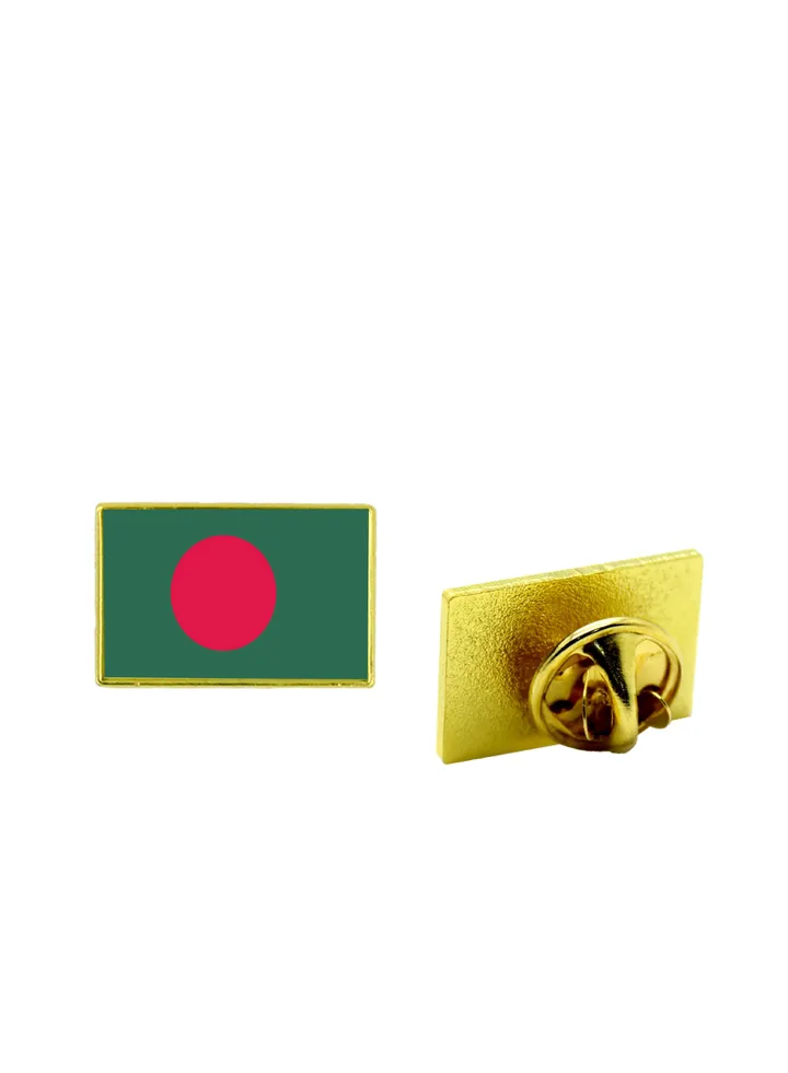 Bangladesh National Flag Lapel Pins and Brooch Badge to show your patriotism for Bangladesh (Square Badge)