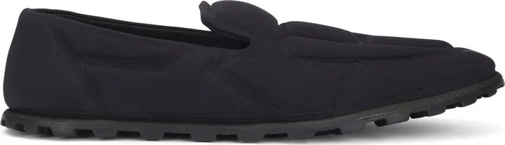 Quilted-Finish Round Toe Slippers