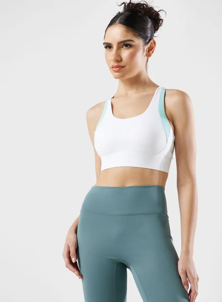 Strappy Back Detail Sports Bra
