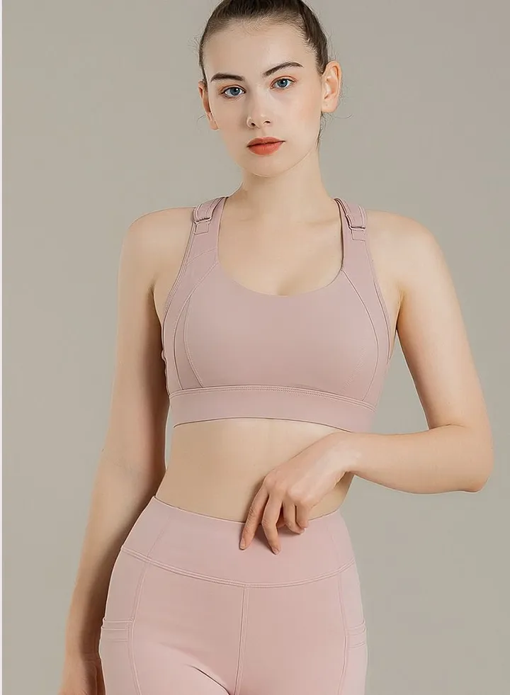 Women Quick Dry Breathable Sports Bra Pink