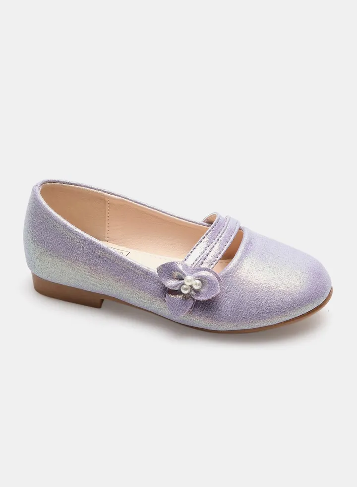 Girls Fashionable Casual Ballerinas Purple