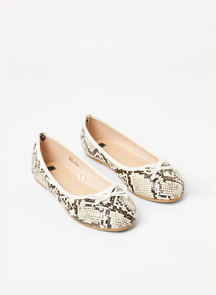 Girl's Stylish Ballerina Beige/Green