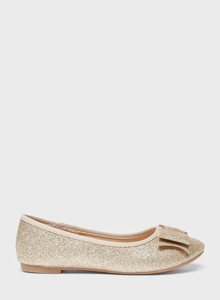 Kids Bow Detail Ballerinas