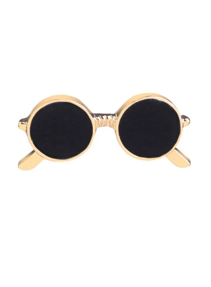 Creative Sunglasses Design Stylish Chic Alloy Brooch