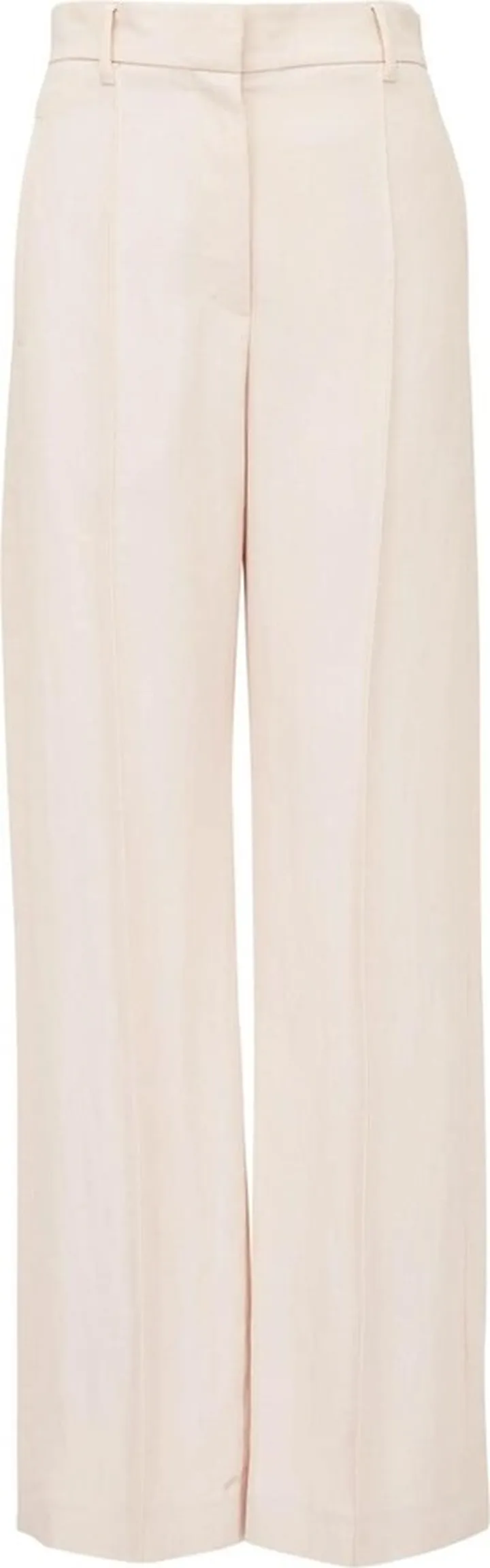 Monili chain detail straight-leg trousers