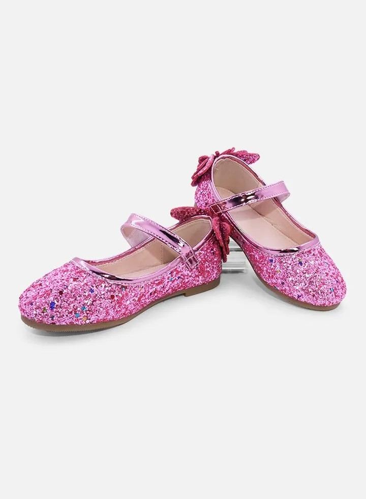 Girls' Soft Sole Leather Shoes - Pink