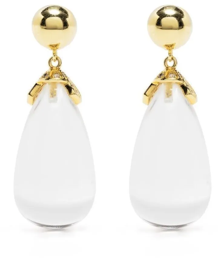 Transparent Pear-Drop Earring