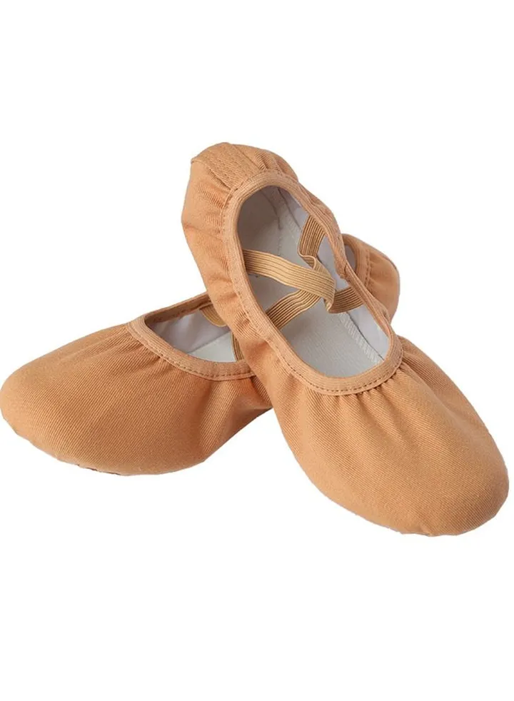 Adult Children's Dancing Shoes Soft Bottom Yoga Ballet Lace-free Dance Shoes