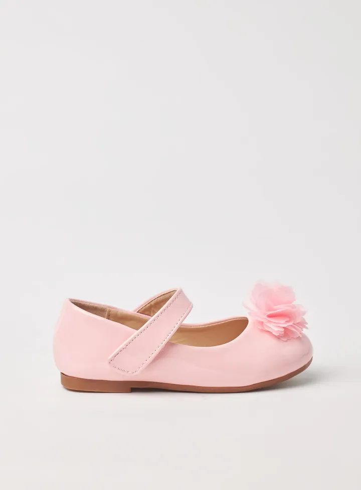Casual Strap Ballerina Baby Pink