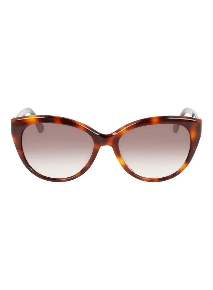 Women's Full Rim Acetate Cat Eye Sunglasses CK22520S 5717 (236) Havana/Black