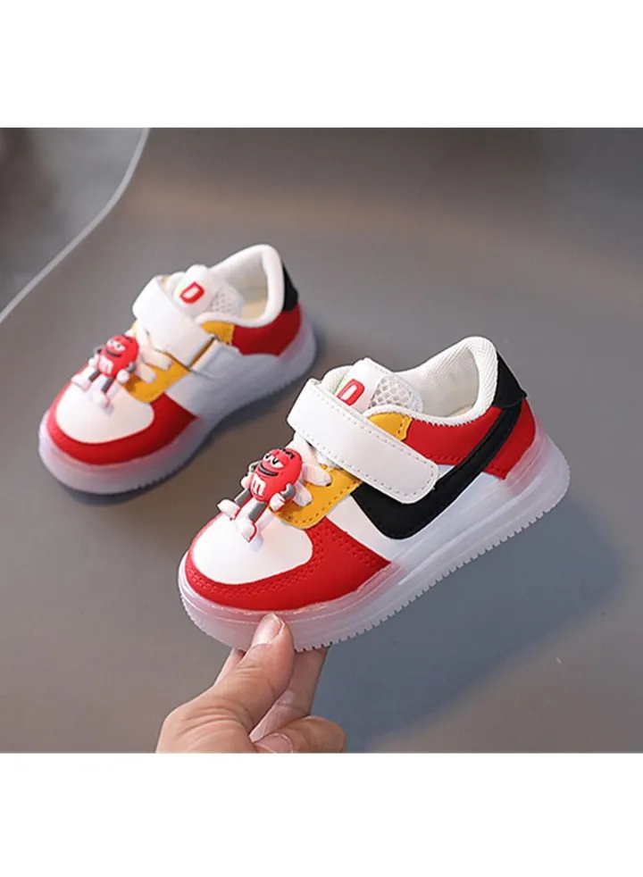 Fashion Children With Lights Shoes Red