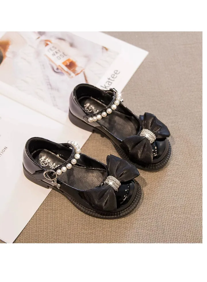 Children's Princess Shoes Elegant Casual Bowknot Soft Sole Single Shoes Girls Shoes