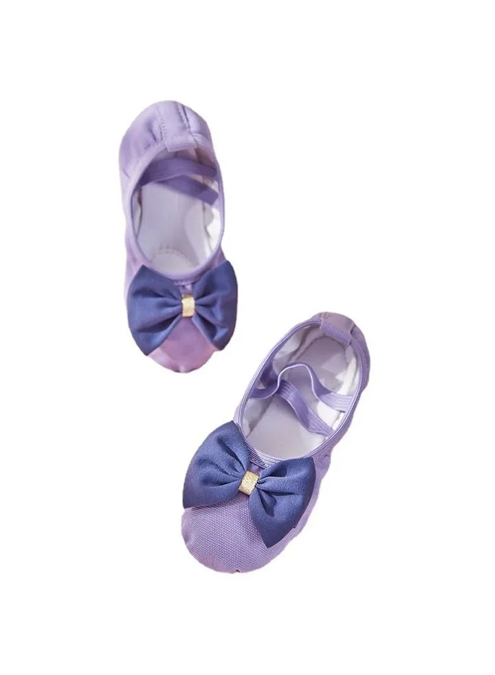Children's Dance Shoes, Soft Soled Training Shoes, Ballet Shoes Purple