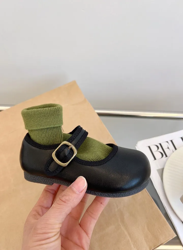 Children's Comfortable And Wear-Resistant New Leather Shoes
