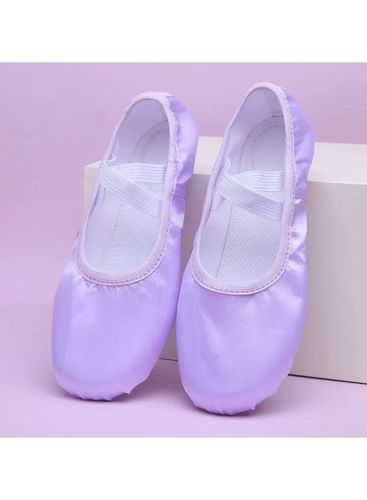Girls' Solid Color Ballet Shoes Purple