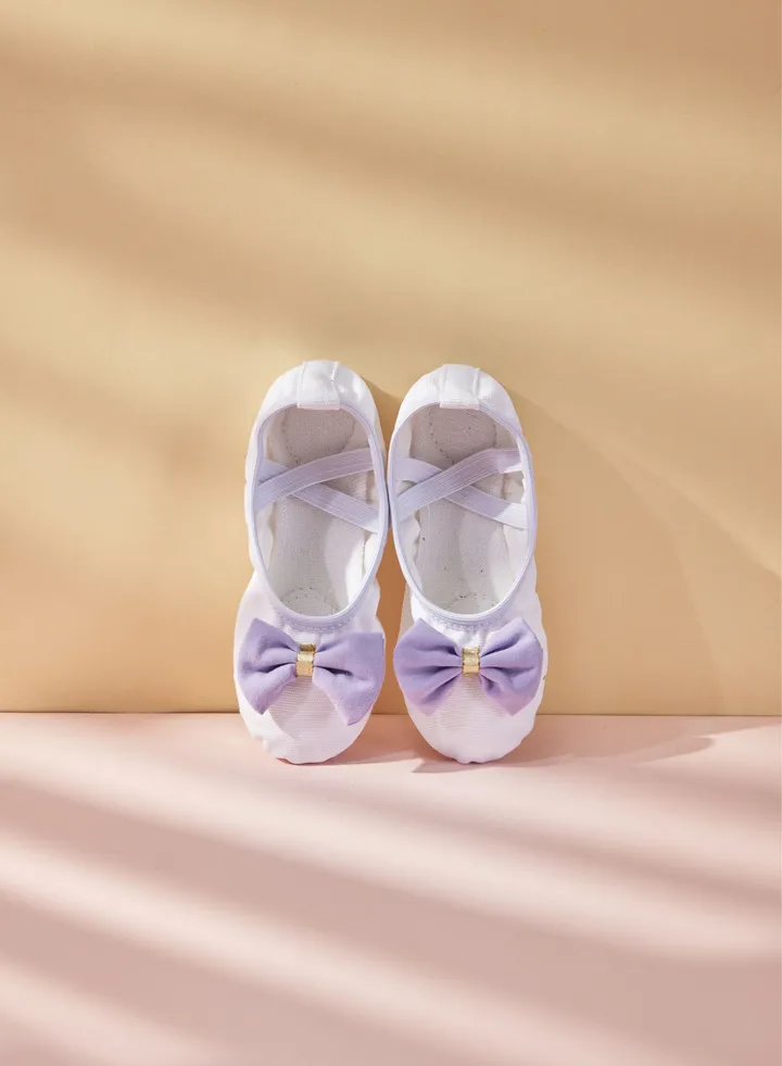 Children's Dance Shoes, Soft Soled Training Shoes, Ballet Shoes White