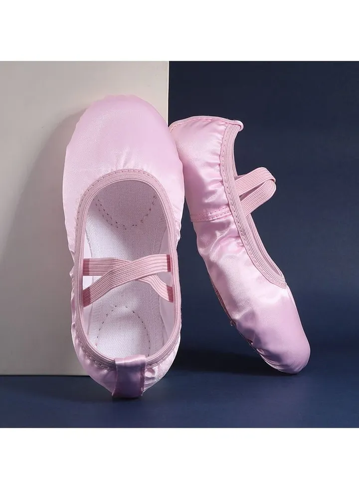 Girls' Solid Color Ballet Shoes Pink