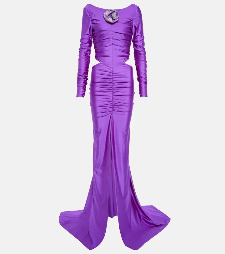 Corsage cutout gown