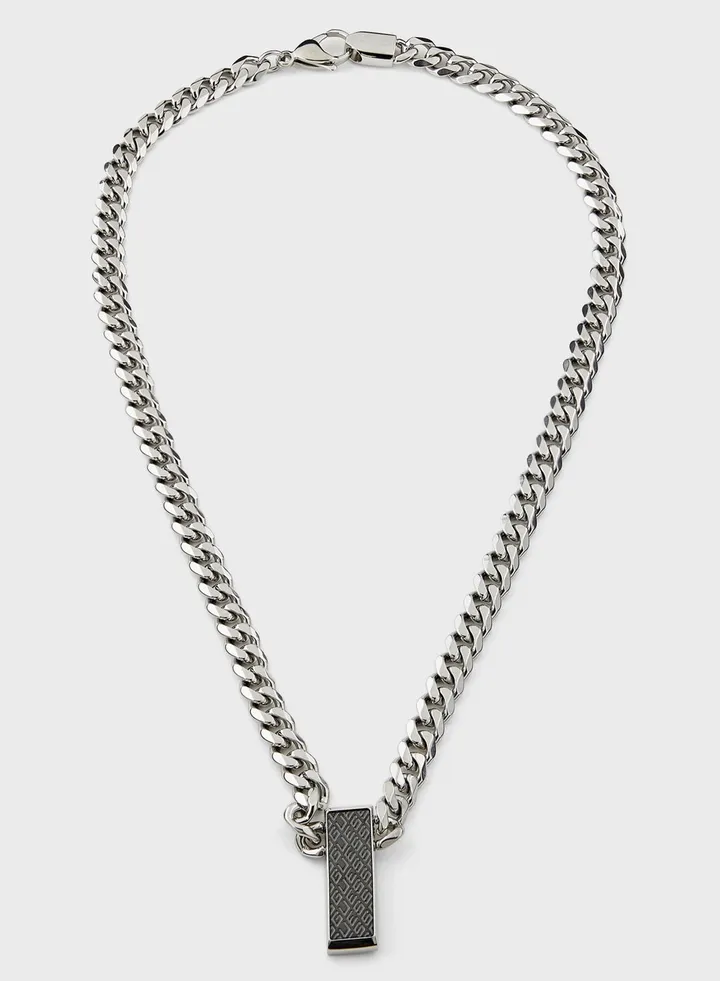 Casual Pave Ring Necklace