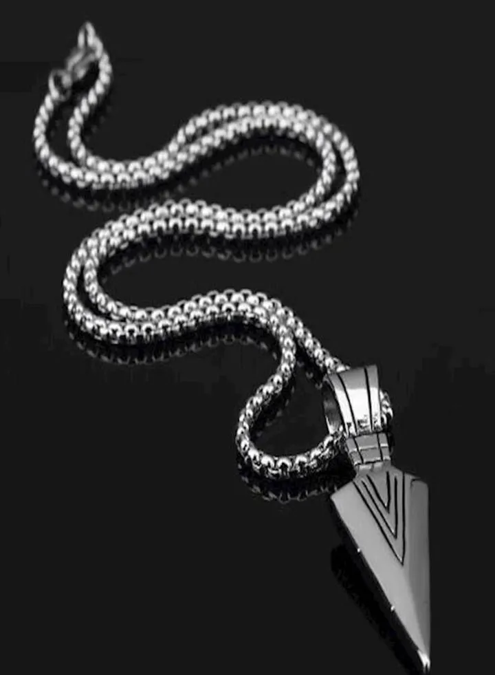 Men Titanium Steel Stainless Steel Chain Necklace