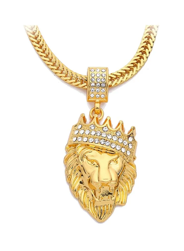 Lion Crown Pendant Necklace