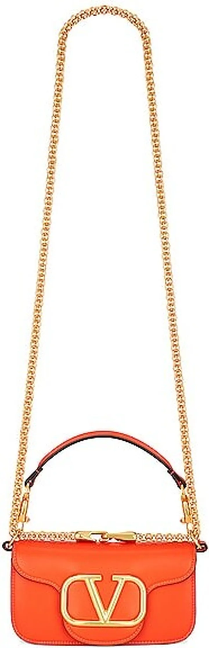 Valentino Garavani Small Loco Shoulder Bag in Orange