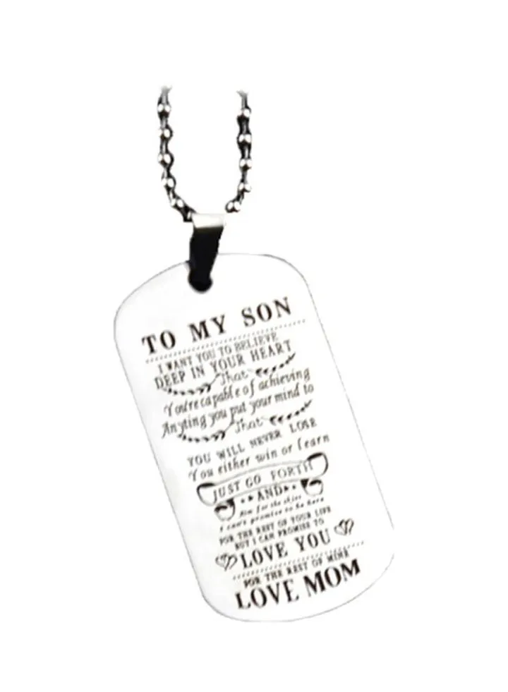MotherTo Son Pendant Necklace