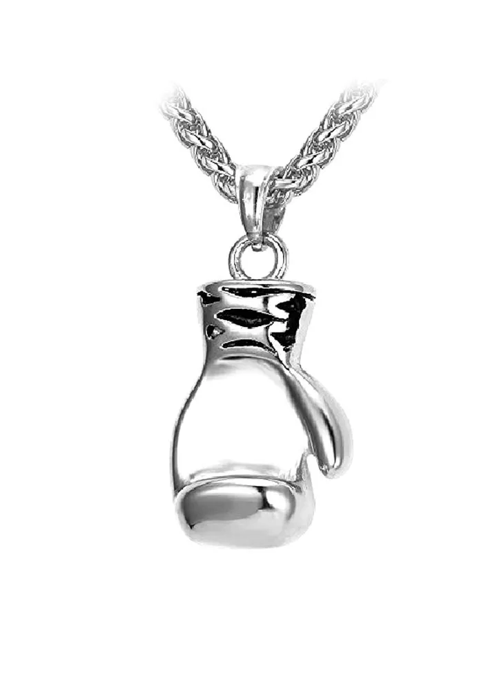 316L Stainless Steel Boxing Glove Pendant Necklace