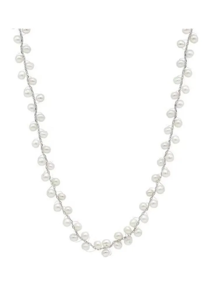 S925 Sterling Silver Crystal Studded Pendant Necklace