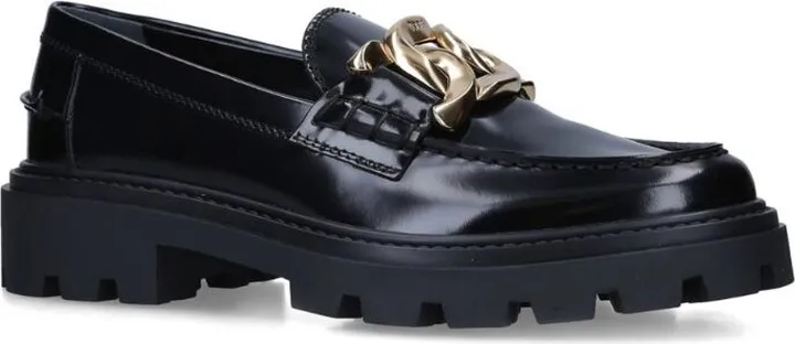 Tod'S Leather Lug-Sole Loafers