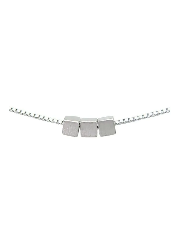 S925 Sterling Silver Crystal Studded Pendant Necklace