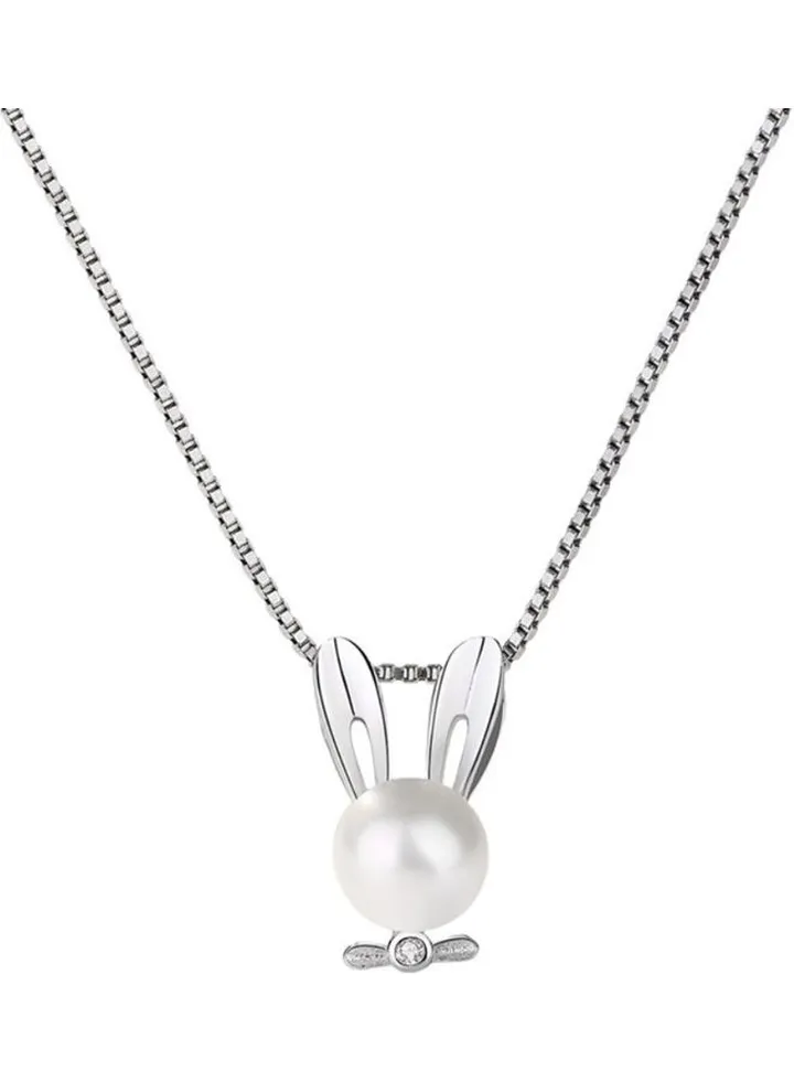 S925 Sterling Silver Crystal Studded Pendant Necklace