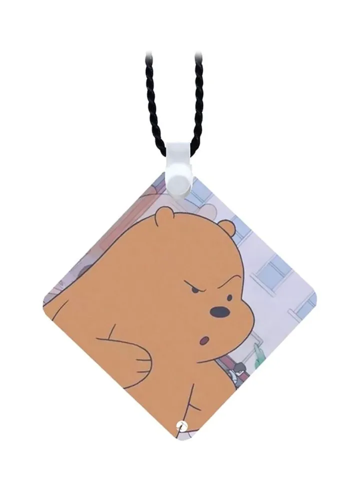 Wooden We Bare Bears Pendant Necklace