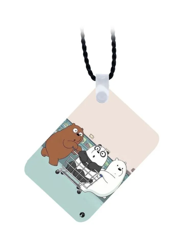We Bare Bear Wooden Pendant