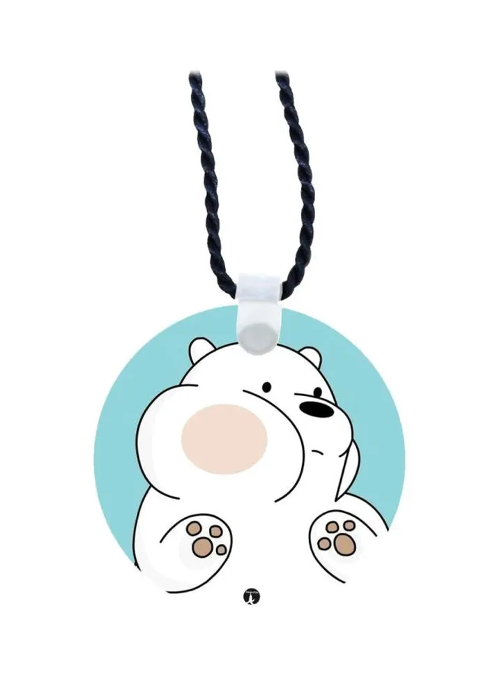 Wooden We Bare Bear Pendant