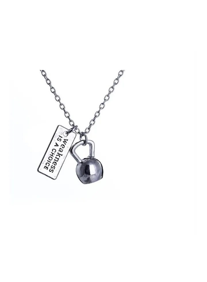 Fashion Gym Fitness Couple Pendant Necklace