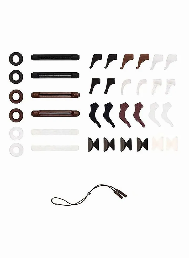 19 Pairs Eyeglasses Retainers Eyeglass Ear Hook Silicone Anti slip Eyeglass Holder Round Eyeglass Retainers Suitable for Sunglasses Reading Glasses
