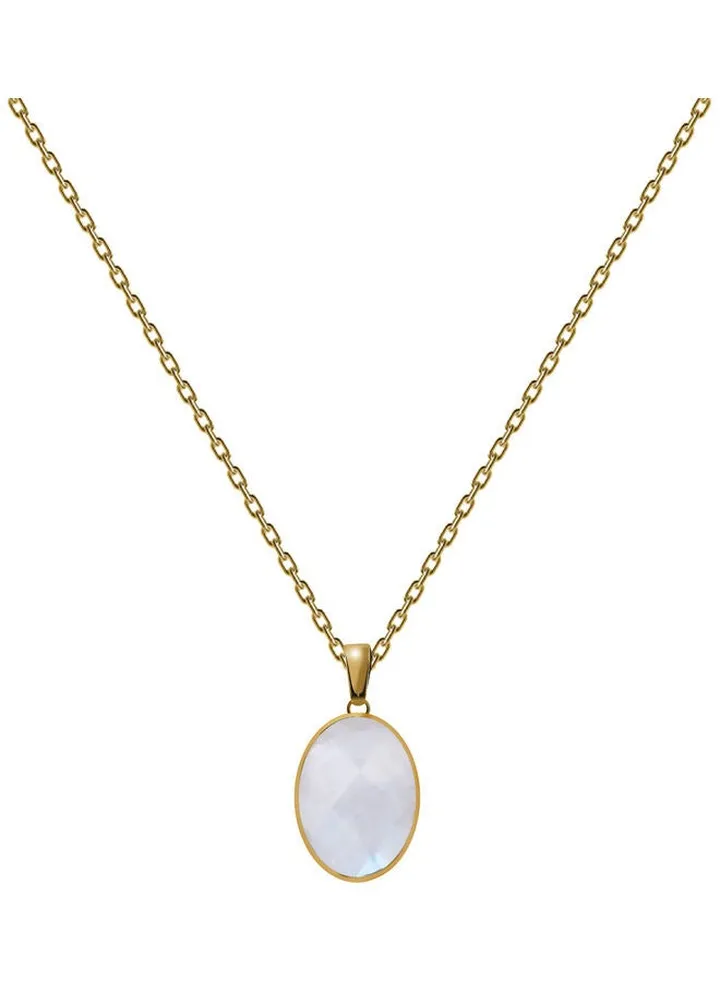 White Pearl Pendant Necklace