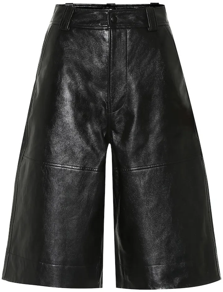 Leather shorts