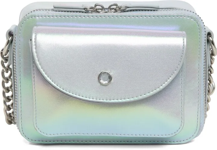 Iridescent Mini Camera Crossbody Bag