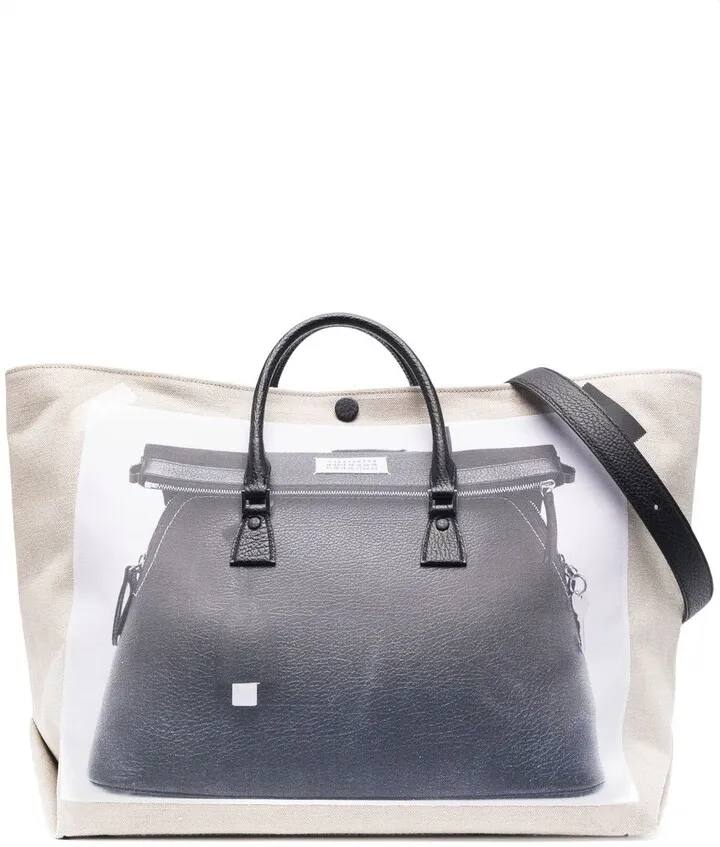 Graphic-Print Tote Bag
