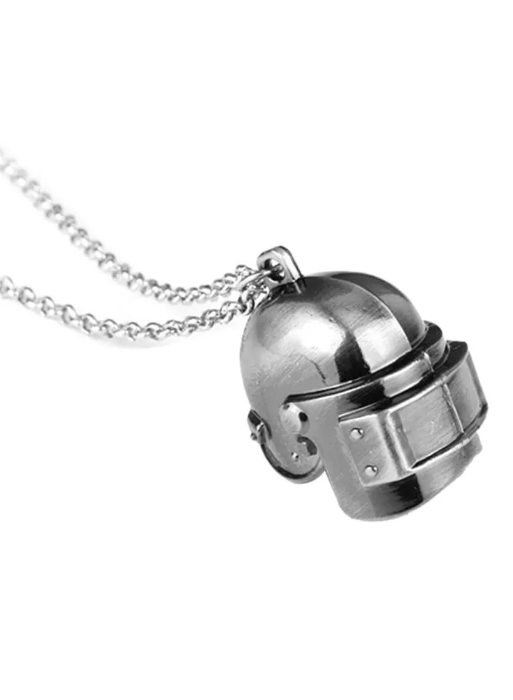 Helmet Shape Pendant Necklace
