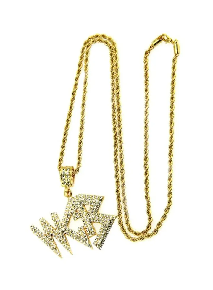 WKB Letter Pendant Necklace