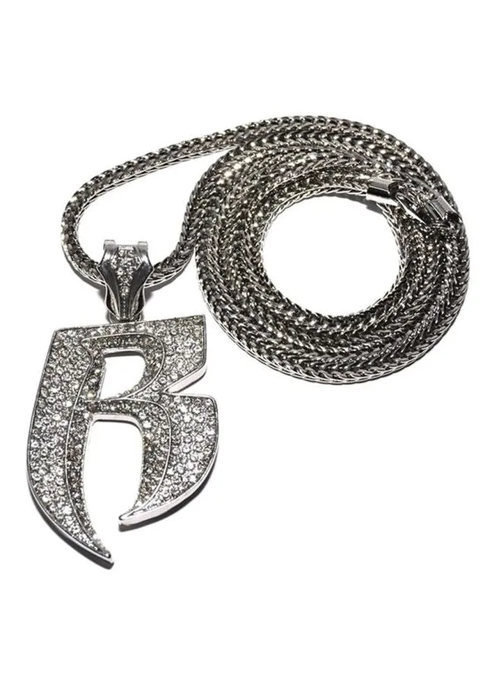 Hip Hop Letter Snake Bone Chain Necklace