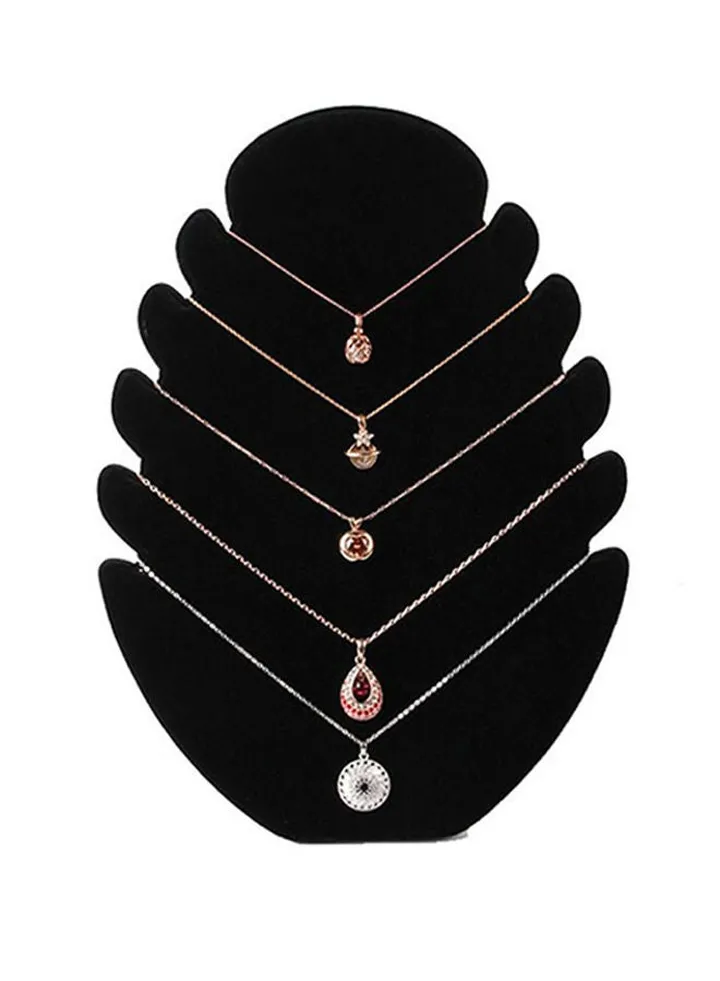 Flame Plate Necklace Display Stand Holder