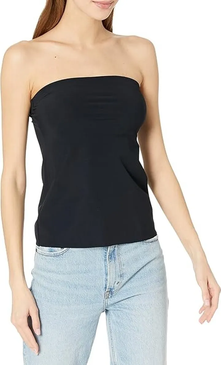 Commando Strapless Cami CA09 (Black) Women's Clothing