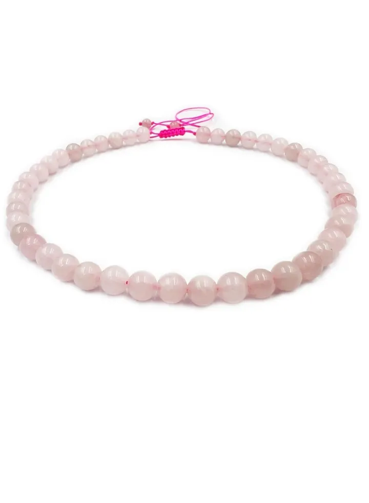 REBUY Rose Quartz Necklace for Women & Girls