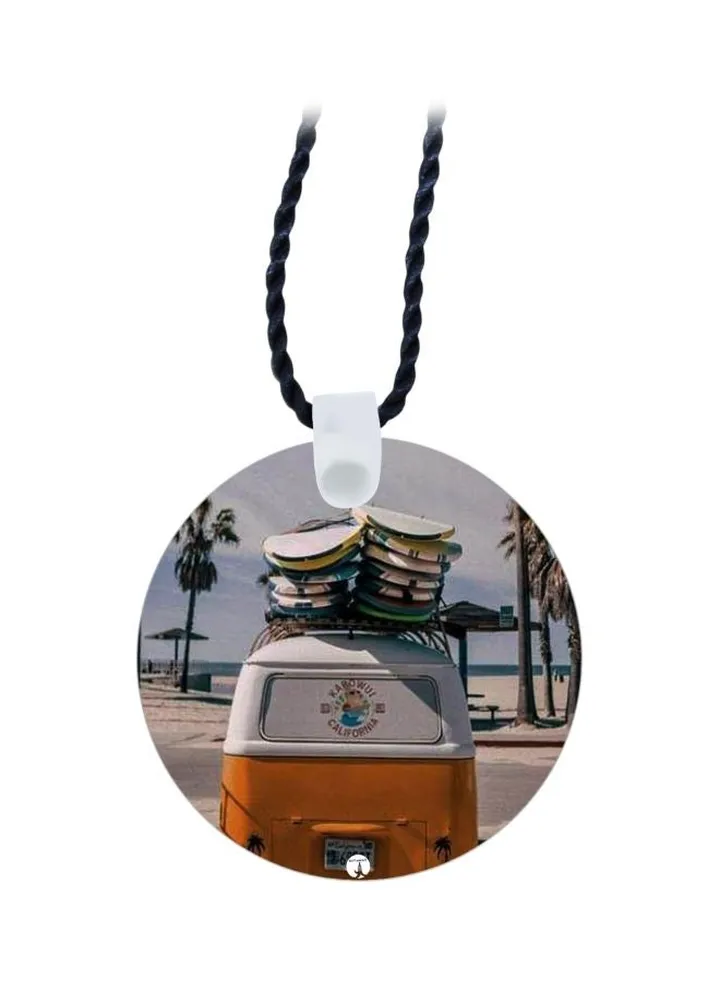 Car Printed Pendent Necklace