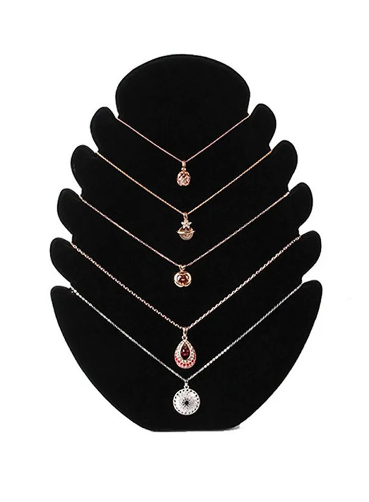 Flame Plate Necklace Display Stand Holder
